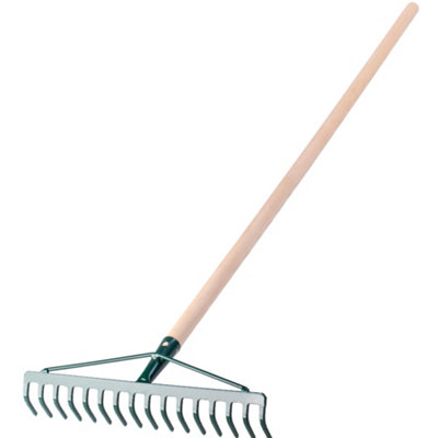 KADAX Rake Wide Rake for Garden, Lawn, Garden Rake with Metal Rake Rake ...