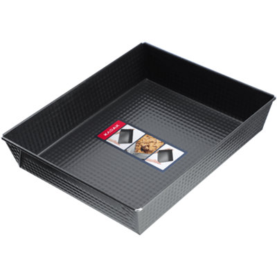 KADAX Rectangular Baking Tin, 3 Sizes Baking Tray, High Sheet Rims for ...