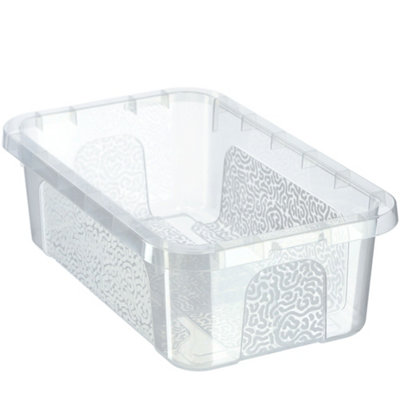 KADAX Rectangular Storage Box with Lid, Storage Container, Stacking ...