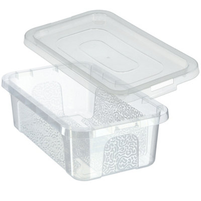 KADAX Rectangular Storage Box with Lid, Storage Container, Stacking ...