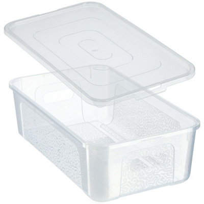KADAX Rectangular Storage Box with Lid, Storage Container, Stacking ...