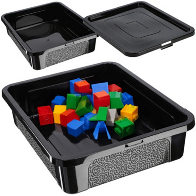 KADAX Rectangular Storage Box with Lid, Storage Container, Stacking ...
