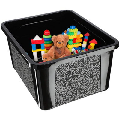 KADAX Rectangular Storage Box with Lid, Storage Container, Stacking ...