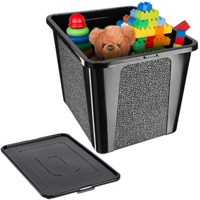 KADAX Rectangular Storage Box with Lid, Storage Container, Stacking ...