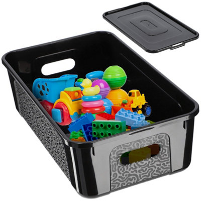 KADAX Rectangular Storage Box with Lid, Storage Container, Stacking ...