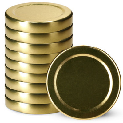 KADAX Screw Cap fi53 mm, Metal Lid Set, Replacement Lids with 4 Locking ...