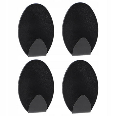 KADAX Self Adhesive Metal Hooks, Set of 4, Wall Hooks, Adhesive Hooks ...