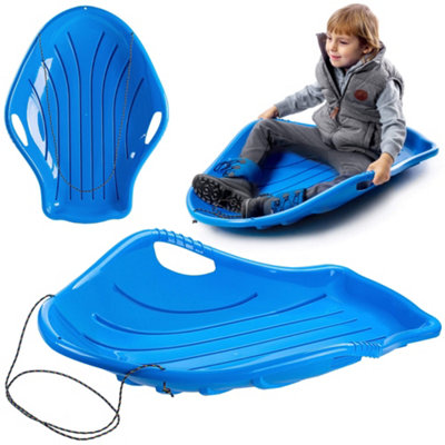 KADAX Snow Sledge for Children, Plastic Sled with Handles and Pull Rope ...
