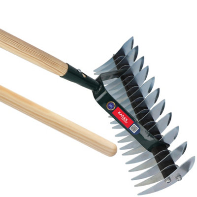 KADAX Steel Cutting Rake Double Sided Floor Aerator Lawn Aerator Manual ...