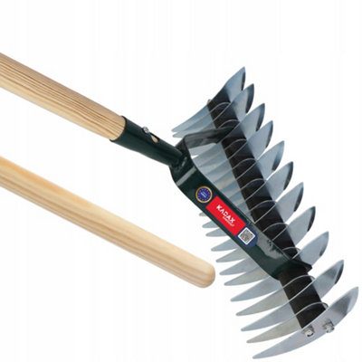 KADAX Steel Cutting Rake Double Sided Floor Aerator Lawn Aerator Manual ...