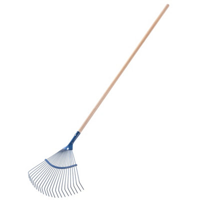 KADAX Steel Rake Long Handle Wooden Rake Adjustable Wire Rake Broad ...