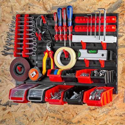 KADAX tool wall, storage system made of PP plastic, wall shelf in ...