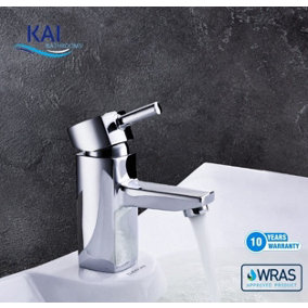 Kai Bathrooms Saturn Chrome Square Mono Basin Mixer Including Basin Waste