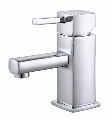 Kai Bathrooms Saturn Chrome Square Mono Basin Mixer Including Basin Waste