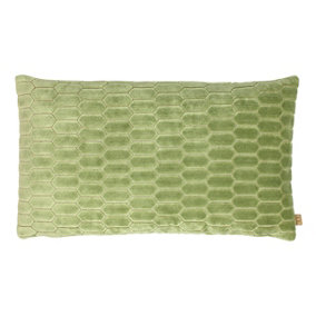 Kai Rialta Rectangular Velvet Embroidered Polyester Filled Cushion