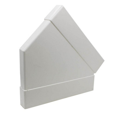 Kair 45 Degree Horizontal Elbow Bend 234mm x 29mm - 9 x 1 inch Rectangular Plastic Ducting Adaptor Price Comparisons | Compare The Build