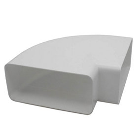 Kair 90 Degree Horizontal Elbow Bend 150mm x 70mm - 6 x 3 inch Rectangular Plastic Ducting