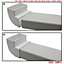 Kair 90 Degree Vertical Elbow Bend 110mm x 54mm - 4 x 2 inch Rectangular Plastic Ducting