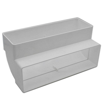 5 Inch / 125mm Ducting Round To Rectangular Adaptor 220x55mm Flat Ducti Channel Connector - View #10