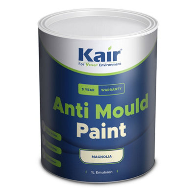 Kair Anti Mould Paint 1 Litre Magnolia Matt Finish DIY at B&Q