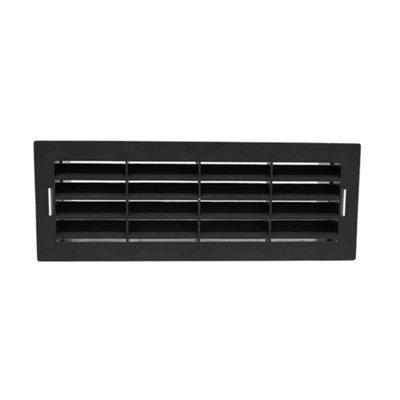 Kair Black Airbrick Grille with Surround for 204mm x 60mm Ducting