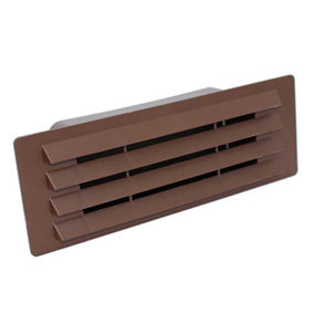 Kair Brown Airbrick Grille with Damper Flap for 150mm x 70mm Ducting