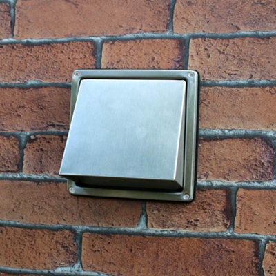 Griglia A Parete Per Ventilazione Kair Louvred | 6 Pollici / 150mm, Bocchettone Tondo, Colore Marrone, Modello SYS-150 DUCVKC275-BR