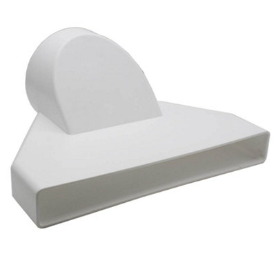 Kair Ducting Adaptor 234mm x 29mm to 100mm - 4 inch Rectangular to Round Straight Channel Connector Price Comparisons | Compare The Build