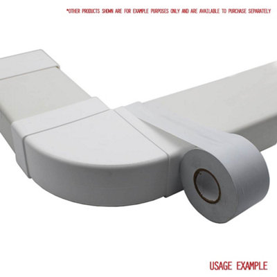 Kair Ducting Sealing Tape 50mm x 33 Metres Length White PVC Duct Tape - 5
