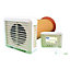 Kair Heat Recovery Silent Extractor Fan with Humidistat, Pullcord, Night Sensor - Anti Condensation Ventilation Unit