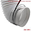 Kair Metal Hose Clip 100mm - 4 inch Ducting Clip for Flexible Hose