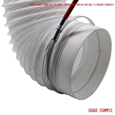 Kair Metal Hose Clip 100mm - 4 inch Ducting Clip for Flexible Hose
