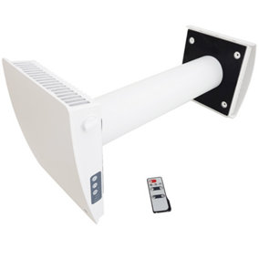 Kair Mini Single Room Heat Recovery Ventilator - White Outer Grille - (min 120mm hole diameter)