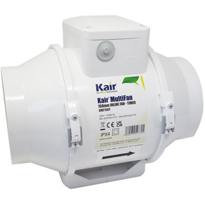 Kair MultiFan 150mm In Line Fan with Timer