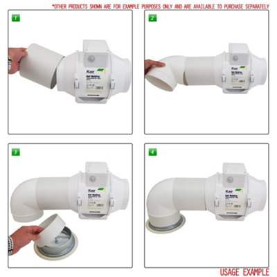 Kair MultiFan 150mm In Line Fan with Timer - 3