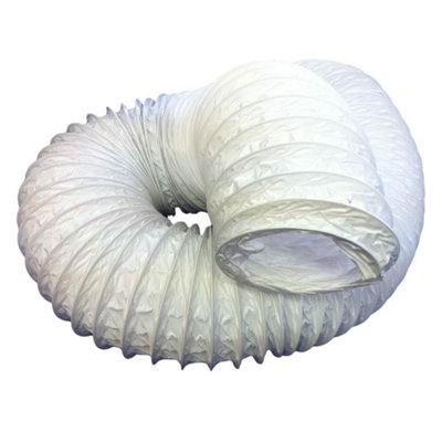 Kair PVC Flexible Hose 133mm External Diameter / 125mm - 5 inch Universal Ventilation Hose - 15 Metre Length