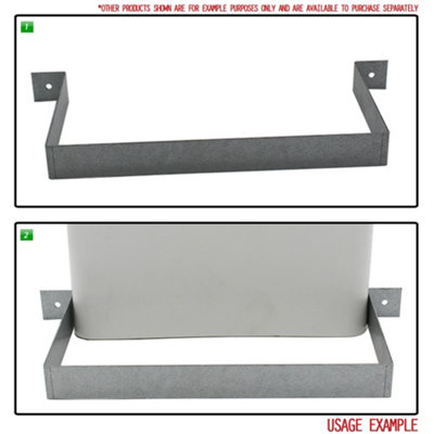 Kair Rectangular Ducting Retaining Clip 180mm x 90mm Support Bracket for Plastic Flat Channel Duct