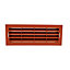 Kair Terracotta Airbrick Grille with Surround for 204mm x 60mm Ducting