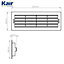 Kair Terracotta Airbrick Grille with Surround for 204mm x 60mm Ducting