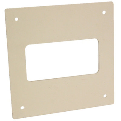 Kair Wall Plate 110mm x 54mm for Rectangular Ducting DIY at B&Q