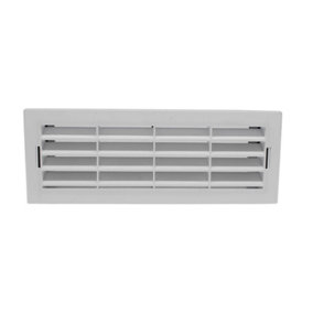 Kair White Airbrick Grille with Surround for 204mm x 60mm Ducting