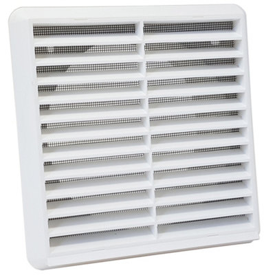 Kair Air Vent Gravity Grille with Non-Return Shutter Flaps - 6 inch / 150mm Round Spigot - Brown - SYS-150 - DUCVKC292-BR: Heating & Cooling