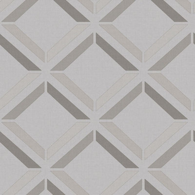 Kaleidoscope Lana Geo Wallpaper Grey Holden 90593
