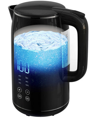 Kalorik glass digital water kettle hot sale with color changing led lights