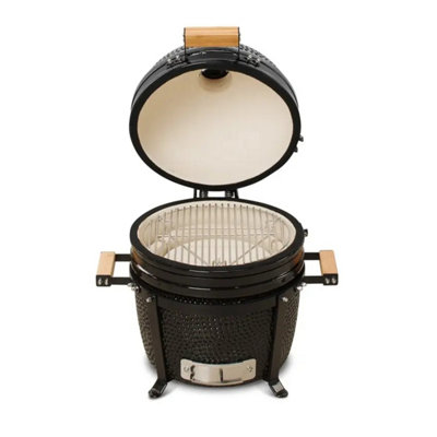 Kamado Bono Minimo 15'' Ceramic BBQ Grill in Black Colour - 3