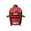 Kamado Bono Minimo 15'' Ceramic BBQ Grill in Red Colour