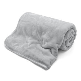 Kampala Hill Mink Blanket/Throw Grey 127 x 152cm