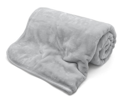 Kampala Hill Mink Blanket/Throw Grey 200 x 240cm