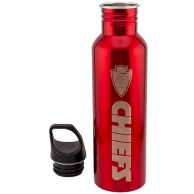 Kansas City Chiefs Stainless Steel Water Bottle Red/Gold (One Size)