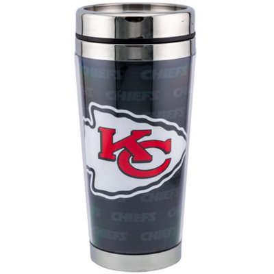 Kansas City Chiefs Wrap Around Print Travel Mug Black/Red/White (One Size)